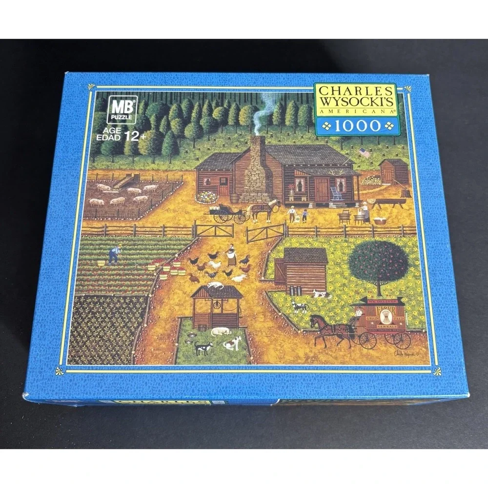 Charles Wysocki Pioneers Jigsaw Puzzle 2005 Milton Bradley Americana 1000 Pc NEW